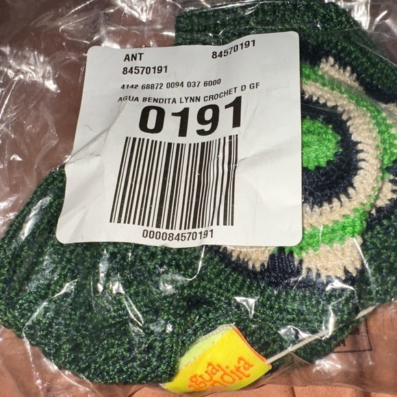 NWT Agua Bendita Lynn Crochet bikini top M retro boho swim vacation beach - Picture 4 of 10